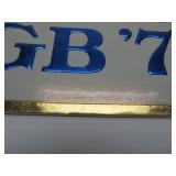 Lot of 4 NOS Vintage GRAIN BELT Embossed Beer Advertising Signs - "Try the GB 