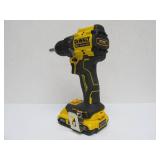 Working DEWALT Cordless Drill Driver w/Battery and Charger - Bag & Many Bits