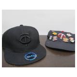 Group of MN TWINS Items - Jacket - Action Figures Hats etc