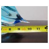 Large MURANO Blue Glass Pelican/Bird w/Fish