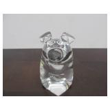 Large Hand Signed STEUBEN Glass Pig