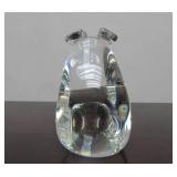 Large Hand Signed STEUBEN Glass Pig