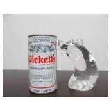 Large Hand Signed STEUBEN Glass Pig