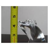 Large Hand Signed STEUBEN Glass Pig