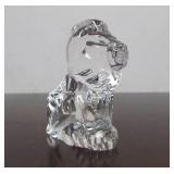 Hand Signed STEUBEN Glass Lion