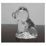 Hand Signed STEUBEN Glass Lion