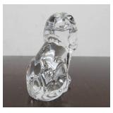 Hand Signed STEUBEN Glass Lion