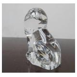 Hand Signed STEUBEN Glass Lion