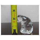 Hand Signed STEUBEN Glass Bear