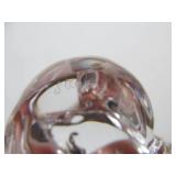 Hand Signed STEUBEN Glass Snuggling Seals