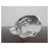 Hand Signed STEUBEN Glass Pig