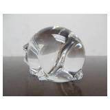 Hand Signed STEUBEN Glass Pig