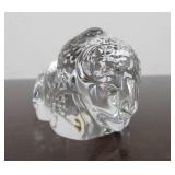 Hand Signed STEUBEN Glass Buffalo