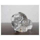 Hand Signed STEUBEN Glass Buffalo