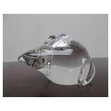Hand Signed STEUBEN Glass Mouse