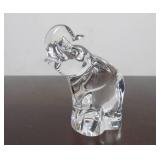Hand Signed STEUBEN Glass Elephant