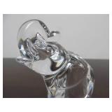 Hand Signed STEUBEN Glass Elephant