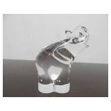Hand Signed STEUBEN Glass Elephant
