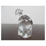 Hand Signed STEUBEN Glass Elephant