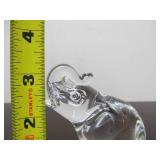 Hand Signed STEUBEN Glass Elephant