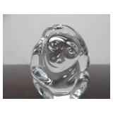 Hand Signed STEUBEN Glass Monkey