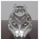 Hand Signed STEUBEN Glass Bear