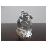 Hand Signed STEUBEN Glass Bear
