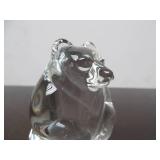 Hand Signed STEUBEN Glass Bear