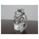 Hand Signed STEUBEN Glass Bear