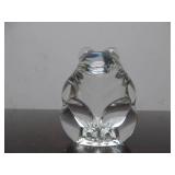 Hand Signed STEUBEN Glass Bear