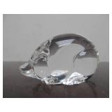 Hand Signed STEUBEN Glass Pig