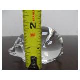 Hand Signed STEUBEN Glass Pig