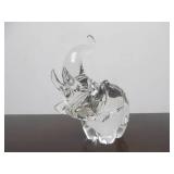 Large Hand Signed STEUBEN Glass Elephant