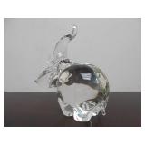 Large Hand Signed STEUBEN Glass Elephant