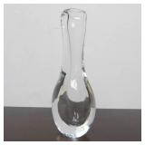 Hand Signed Vintage KOSTA Boda Sweden Glass Vase