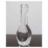 Hand Signed Vintage KOSTA Boda Sweden Glass Vase