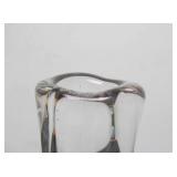 Hand Signed Vintage KOSTA Boda Sweden Glass Vase