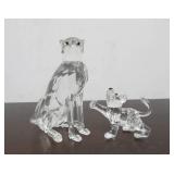 Signed SWAROVSKI Crystal Jungle Cats