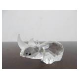 3 Signed SWAROVSKI Crystal Animals - Giraffe Penguin & Rhino