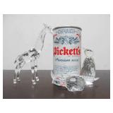 3 Signed SWAROVSKI Crystal Animals - Giraffe Penguin & Rhino