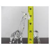 3 Signed SWAROVSKI Crystal Animals - Giraffe Penguin & Rhino