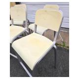 Set of 5 EMECO Aluminum Bar Stool Chairs