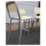 Set of 5 EMECO Aluminum Bar Stool Chairs
