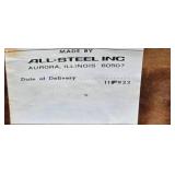 Matching Retro Vintage 3-Seat ALL-STEEL Bench & Side Chair