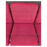 Matching Retro Vintage 3-Seat ALL-STEEL Bench & Side Chair