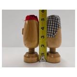 Pair of Vintage Wooden Big Mouth Nutcrackers
