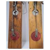 Lot of 2 Vintage Ice Fishing Tip-Up Fishing Rods