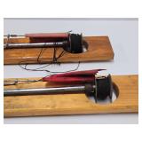 Lot of 2 Vintage Ice Fishing Tip-Up Fishing Rods