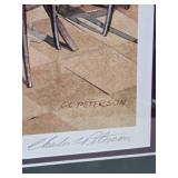 Framed Signed Numbered "Fountain of Youth" Soda Fountain Diner Print by Charles Peterson