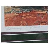 Framed Signed Numbered "Harmony" Print by Charles Peterson